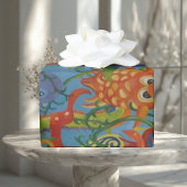 魚の海抽象芸術芸術 ラッピングペーパー