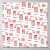 魚の海模様 ポスター (正面)