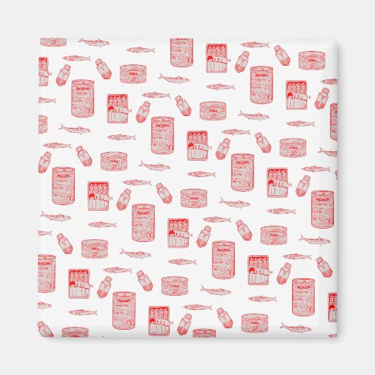 魚の海模様 マグネット (正面)