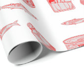 魚の海模様 ラッピングペーパー (ロールコーナー)