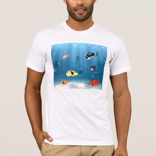 魚の海洋 Tシャツ (正面)