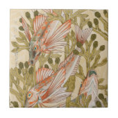 魚の海生水中動物 タイル (正面)