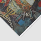 魚の海風変わり混合メディアのコラージュの分離 薄葉紙 (詳細)