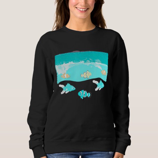 魚の海 スウェットシャツ (正面)
