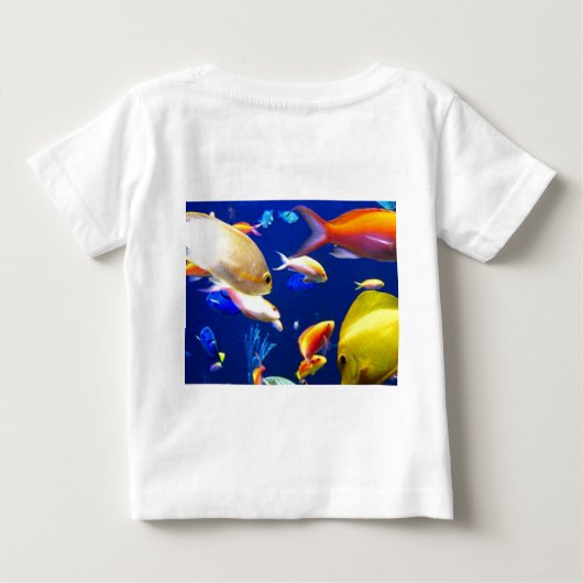 魚の海 ベビーTシャツ (裏面)