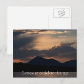 魚の湖の夕日；カスタマイズ可能 ポストカード (正面/裏面)