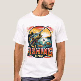 魚の準備、完璧なキャッチ時間 Tシャツ