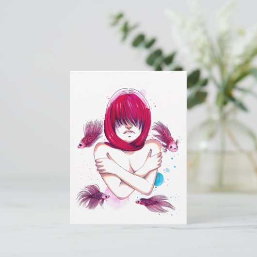 魚の溺れ ポストカード (スタンド正面)