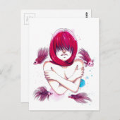 魚の溺れ ポストカード (正面/裏面)