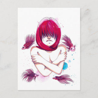 魚の溺れ ポストカード