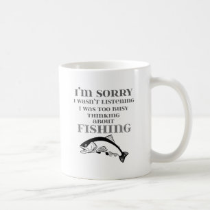 魚の漁師への愛考える魚釣り コーヒーマグカップ