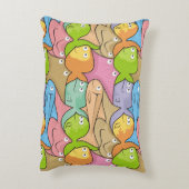 魚の漫画のアクセント枕 アクセントクッション (裏面(縦))