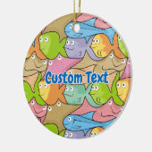 魚の漫画のセラミックオーナメント セラミックオーナメント (左)