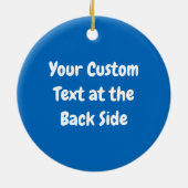 魚の漫画のセラミックオーナメント セラミックオーナメント (裏面)