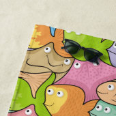 魚の漫画のビーチタオル ビーチタオル (インサイチュ)