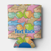 魚の漫画のボトルクール 缶クーラー (裏面)