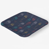 魚の漫画パターン ペーパープレート (傾斜あり)