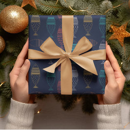 魚の漫画パターン ラッピングペーパー