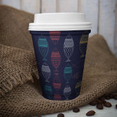 魚の漫画柄 紙コップ