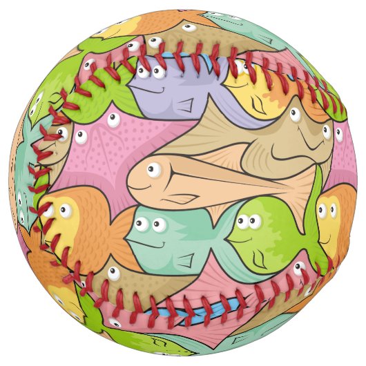 魚の漫画 ソフトボール (正面左)