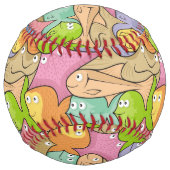 魚の漫画 ソフトボール (正面)