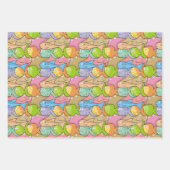 魚の漫画 ラッピングペーパーシート (正面2)