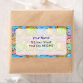 魚の漫画 ラベル (インサイチュ)