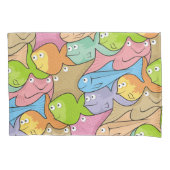 魚の漫画 枕カバー (正面)