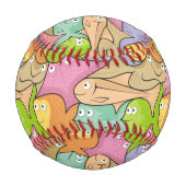 魚の漫画 野球ボール (正面)