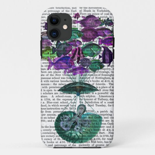 魚の熱気の気球の飛行 Case-Mate iPhoneケース (裏面)