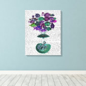 魚の熱気球の飛行 キャンバスプリント (インサイチュ (ウッドフロア))