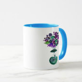 魚の熱気球の飛行 マグカップ (正面右)