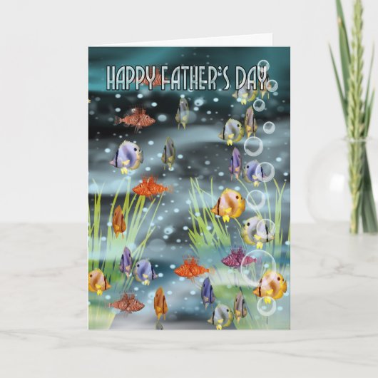 魚の父の日のカード – Daの魚のカー父のド カード (正面)