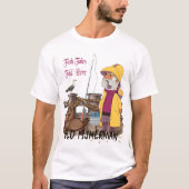 魚の物語は-古い漁師をここで告げました Tシャツ (正面)