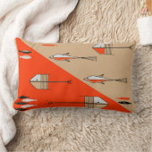 魚の物語2のアメリカ人のMojoの枕PERSIMMON-SAND ランバークッション (ブランケット)