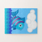 魚の特大パズルの部分のためのアルファベットF ジグソーパズル (横)