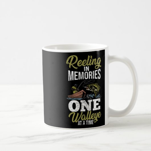 魚の狩りソーガーアングラワレイェフィッシャーマンワレ コーヒーマグカップ (右)