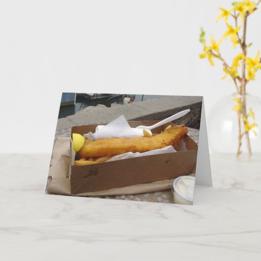 魚の破片 カード (黄色い花)