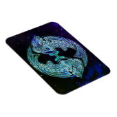 魚の磁石を〔占星術の〕十二宮図する マグネット (右側)