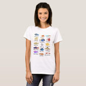 魚の種類の淡水魚漁師 Tシャツ (正面フル)