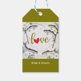 魚の結婚魚釣り好きのテーマ ギフトタグ