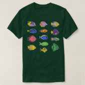 魚の絡み合い Tシャツ (デザイン正面)