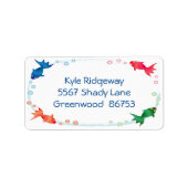 魚の縁ど住所 シール (正面)