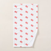 魚の繰り返し子供ベビー白湯タオルセット バスタオルセット (ハンドタオル)