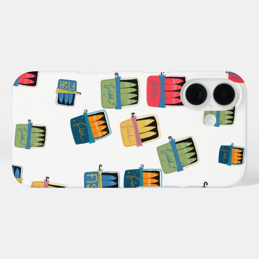 魚の缶詰iPhoneケース Case-Mate iPhoneケース (裏面 (横))