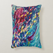 魚の群れ アクセントクッション (正面(垂直))