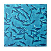 魚の群れ タイル (正面)