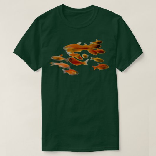 魚の群れ Tシャツ (デザイン正面)