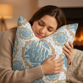 魚の航海の幾何学的 クッション