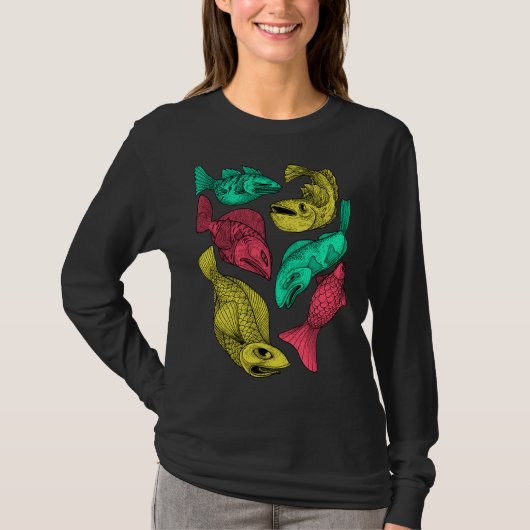 魚の色 Tシャツ (正面)